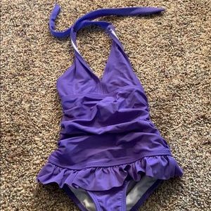 Purple bathing suit